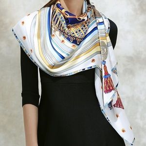 %100 Mulberry silk scarf wrap 16mm Baoshidi